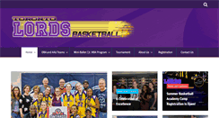 Desktop Screenshot of lordsbasketball.com